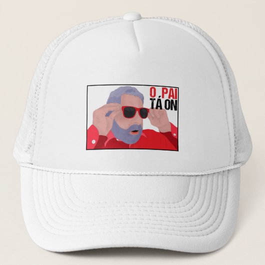 Funny Lula Meme mit Sonnenbrille Truckerkappe (Vorderseite)