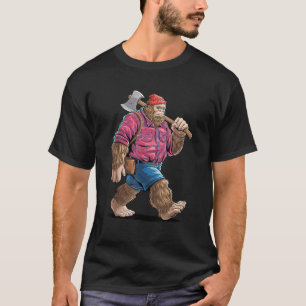 Funny Lumberjack Art für Männer Tree Cutter Woo T-Shirt