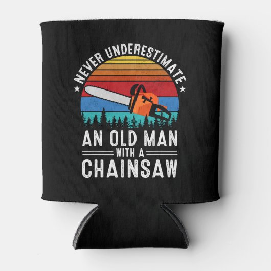 Funny Lumberjack Art Men Vater Chainsaw Arborist W Dosenkühler (Vorderseite)