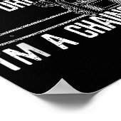 Funny Lumberjack I Don't Snore I Dream I'm A Chain Poster (Ecke)