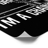 Funny Lumberjack I Don't Snore I Dream I'm A Chain Poster (Ecke)