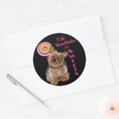 Funny lustig, ich tue Handschuhe für Süßigkeiten Runder Aufkleber (Umschlag)