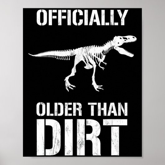 Funny Ly Older Than Dirt Birthday Novelty  Poster (Vorne)