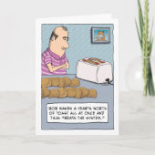 Funny Maaking all Toast Birthday Karte (Vorderseite)