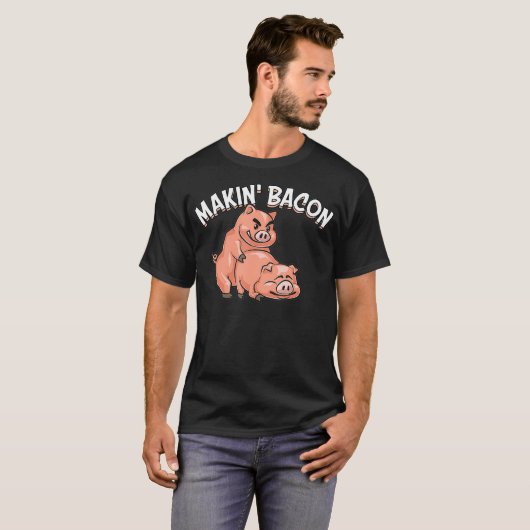 Funny Maaking Bacon Geschenk für Männer Frauen Coo T-Shirt (Vorne ganz)