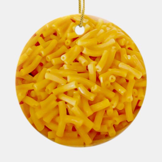 Funny Mac und Käse Gag Geschenk Weihnachtsessen Keramik Ornament (Vorne)