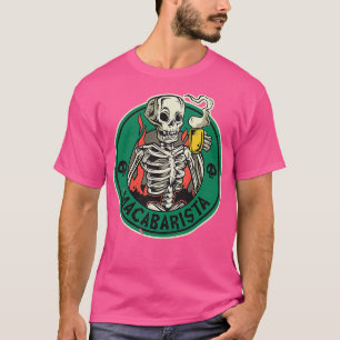 Funny Macabre Barista Kaffeemaschinen T-Shirt