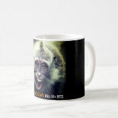 Funny Macaque Foto Kaffeetasse (VorderseiteRechts)