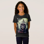 Funny Macaque Foto T-Shirt (Vorne ganz)