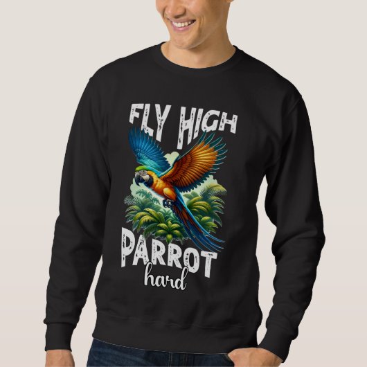 Funny Macaw Parrot 1 Sweatshirt (Vorderseite)