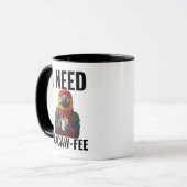 Funny Macaw Parrot Bird Lover Pun Humor Template Tasse (Vorderseite Links)