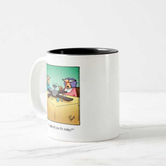 Funny mach es dir selbst Spaß Tasse (Vorderseite Links)