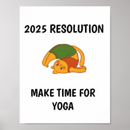 Funny Machen Sie Zeit für Yoga Poster