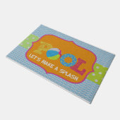 Funny machen wir einen Splash Mat, Pool Dekoration Fußmatte (Schrägansicht)
