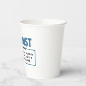 Funny Machinist Definition Gag Pappbecher (Links)