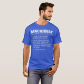Funny Machinist Definition Premium T-Shirt (Vorne ganz)