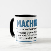 Funny Machinist Definition Tasse (Vorderseite Links)