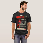 Funny Machinist Hourly Rate T-Shirt (Vorne ganz)