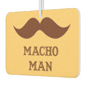 Funny Macho Man Mustache Autolufterfrischer (Links)