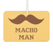 Funny Macho Man Mustache Autolufterfrischer (Vorderseite)
