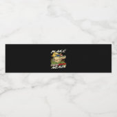 Funny macht Amerigator wieder Donald Parody Americ Wasserflaschenetikett (Einzelnes Label)