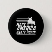 Funny macht Amerika Skate wieder Geschenkroller Sk Button (Vorderseite)