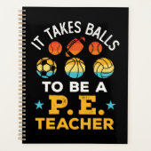 Funny macht Balls zum PE-Lehrer Planer (Vorderseite)