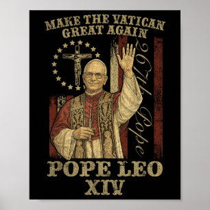 Funny macht den Vatikan wieder groß Shirt Papst Le Poster