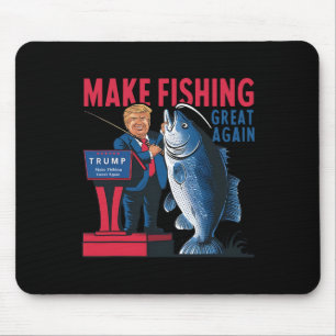 Funny macht Fischen wieder großartig Trump Fischer Mousepad