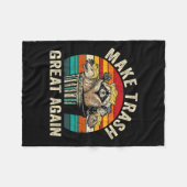 Funny macht Müll wieder groß Trump Müllhaufen Fleecedecke (Vorderseite (Horizontal))