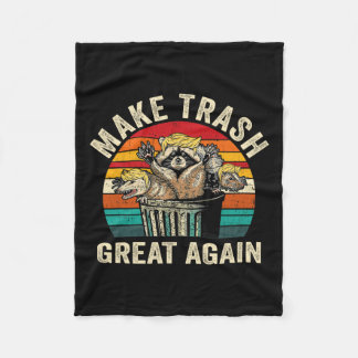 Funny macht Müll wieder groß Trump Müllhaufen Fleecedecke