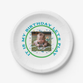 Funny Mad Baby Playing Cards Pappteller