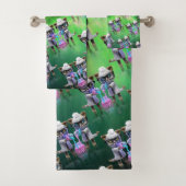 Funny Mad Cat Scientists planen Weltherrschaft Badhandtuch Set (Insitu)