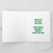 Funny Mad Cat Scientists planen Weltherrschaft Karte (Innenseite)