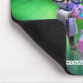 Funny Mad Cat Scientists planen Weltherrschaft Mousepad (Ecke)