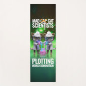 Funny Mad Cat Scientists planen Weltherrschaft Yogamatte (Vorderseite)