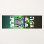 Funny Mad Cat Scientists planen Weltherrschaft Yogamatte (Vorderseite (Horizontal))