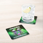 Funny Mad Cat Scientists Purfect Birthday Rechteckiger Pappuntersetzer (Vor Ort)