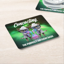 Funny Mad Cat Scientists Purfect Birthday