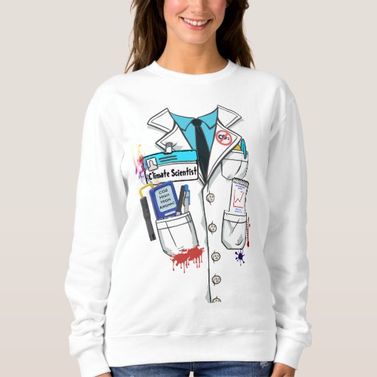Funny Mad Climate Scientists Halloween Hell Costum Sweatshirt (Vorderseite)