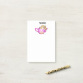 Funny Mad Hatter Dormouse Alice im Wunderland Post-it Klebezettel (Auf Schreibtisch)