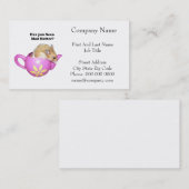 Funny Mad Hatter Dormouse Alice im Wunderland Visitenkarte (Vorne/Hinten)