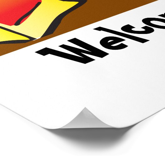 Funny Mad Scientist Lehrer Begrüßungspapier Poster (Ecke)