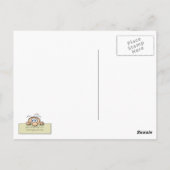 Funny Mad Scientist Postkarte (Rückseite)