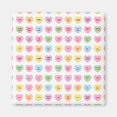 Funny mädchenhafte niedliche Konversation Süßes He Magnet (Vorne)