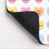 Funny mädchenhafte niedliche Konversation Süßes He Mousepad (Ecke)