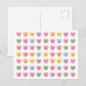 Funny mädchenhafte niedliche Konversation Süßes He Postkarte (Vorne/Hinten)