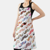 Funny mädchenhaften bunten Blumenmuster Schnurrbar Schürze (InSitu)