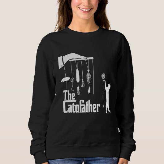 Funny Mafia Cat Parody Graphic Tee (Vorderseite)