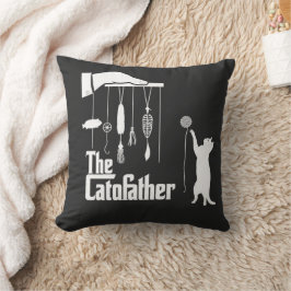 Funny Mafia Cat Parody Graphic Tee Kissen